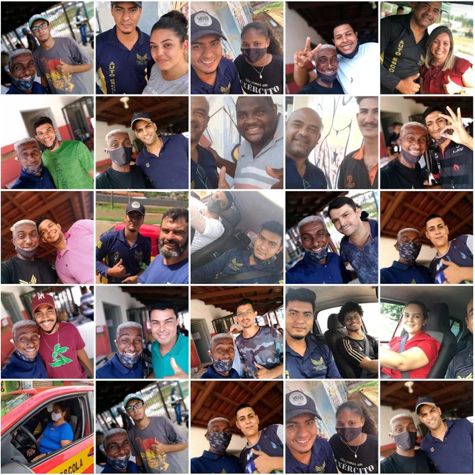 Equipe de instrutores e veículos da Auto Escola William's Aparecida no Setor Garavelo